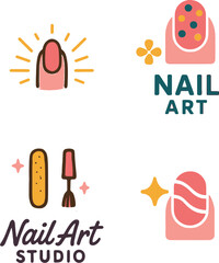 Set of Nail Art Studio logo
