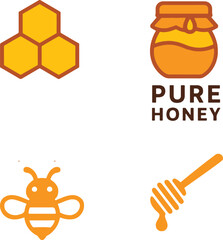 Set of Pure Honey logo