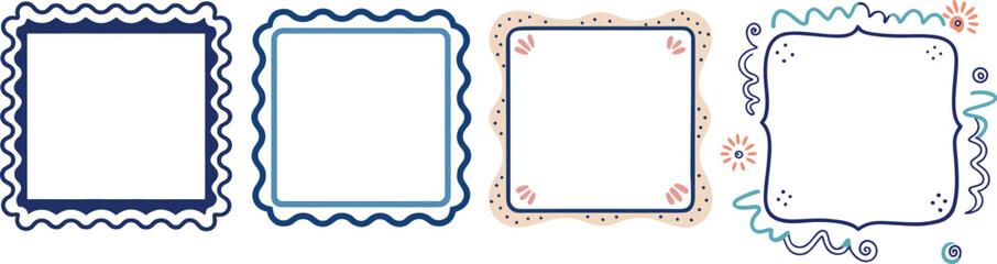Set of frame in vector 