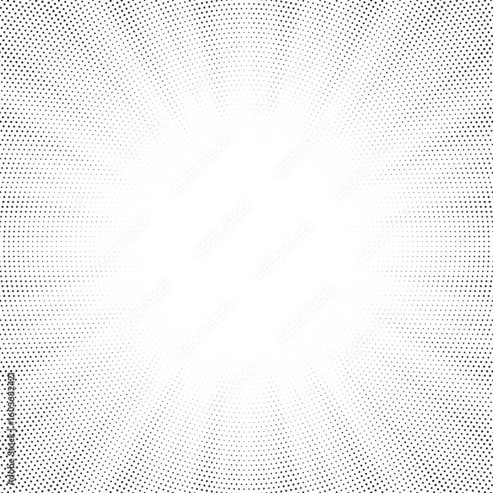 Aufkleber sun rays radial halftone background. greyscale radial abstract comic pattern. vector explosion abstr