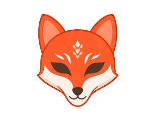 Obraz premium Cute stylized fox head