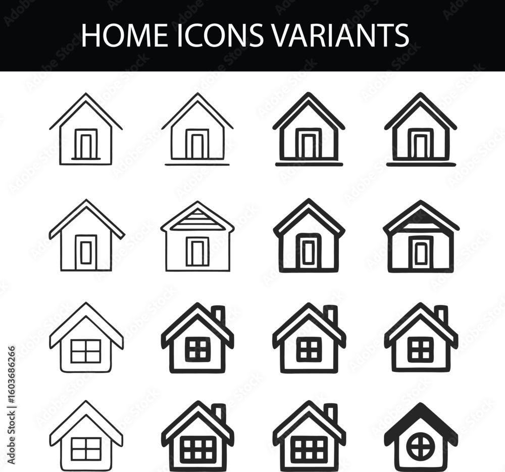 Aufkleber versatile vector icon set for modern design applications