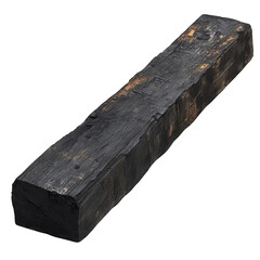 Dark, rectangular wood beam