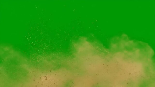 Dust and sand best Resolution animated green screen video 4k, Easy editable green screen video, high quality vector 3D illustration. Top choice green screen background
