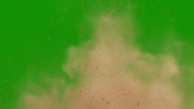 Dust and sand best Resolution animated green screen video 4k, Easy editable green screen video, high quality vector 3D illustration. Top choice green screen background
