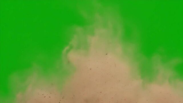 Dust and sand best Resolution animated green screen video 4k, Easy editable green screen video, high quality vector 3D illustration. Top choice green screen background
