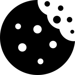 Cookie icon for graphic design, logo, web site, social media, mobile app, ui illustration