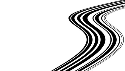 Un motif de ligne blanche et noir verticale à droite .