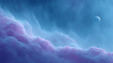 A stunning abstract representation of clouds in vibrant colors.