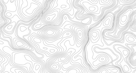 Black on white contours vector topography stylized height of the lines. Ultra wide size. Map on land vector terrain Illustration.