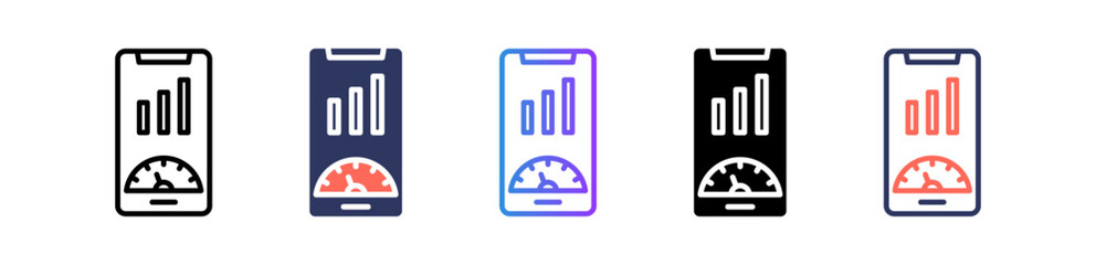 Mobile Dashboard multiple icon