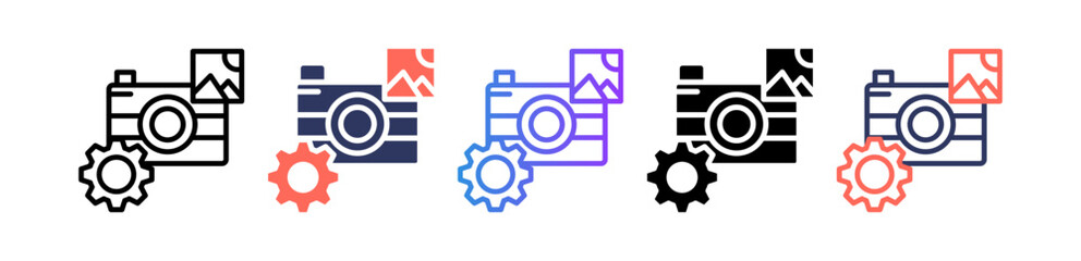 Photography Process multiple icon