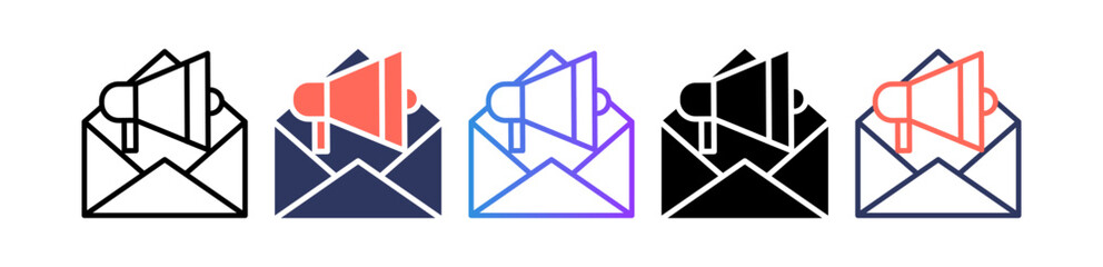 Email Marketing multiple icon