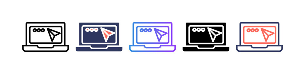 Landing Page multiple icon