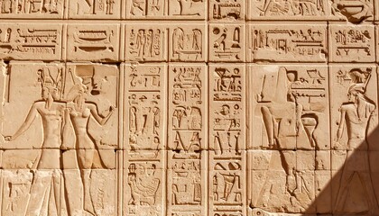 Fototapeta premium Ancient Egyptian bas-relief carvings (6)