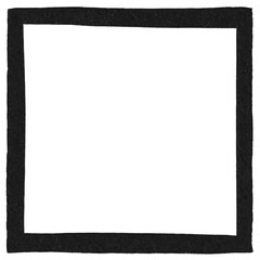 hand draw black square in center. blank photo frame