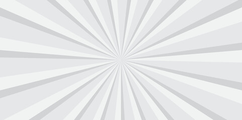 Obraz premium Abstract white and gray retro with sunburst pattern design. Vintage sunrays illustration swirl grunge spiral line. sun beam vector banner design and comic burst gradient concept pattern. 