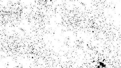 Grunge recycled paper. Crumpled paper texture with dirt and scratches, Distressed black texture. Dark grainy texture on white background.