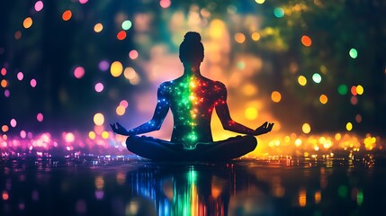 Vibrant checklist of wellness benefits glowing with sparks