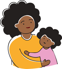 Mother with son, Mother's Day concept, vector illustration