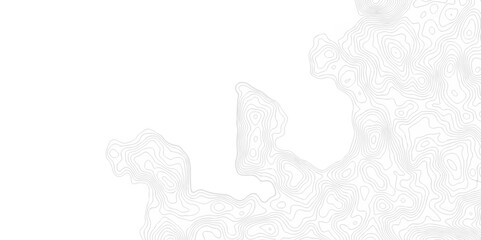 Lines map seamless topographic contour lines pattern. Geographic map and topographic contours map background. White wave paper reliefs. Black and white wave Seamless line.	