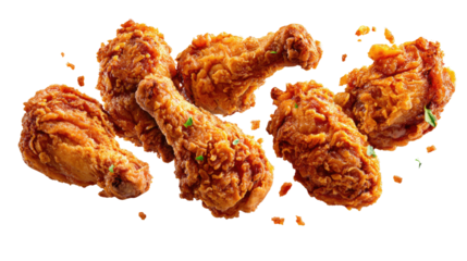 Crispy Fried Chicken: A mouthwatering display of golden-brown fried chicken, showcasing its appetizing texture and culinary mastery.