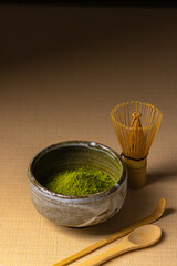 抹茶と茶筅　Japanese culture