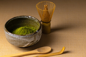 抹茶と茶筅　Japanese culture