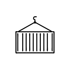 Shipping container icon set for blogs, websites, clipart, logistics, transport, cargo, business, educational and awareness materials, presentations