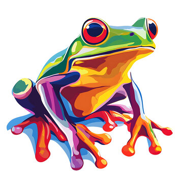 Colorful Frog Png
