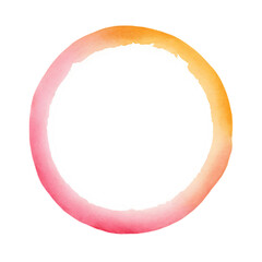 round frame made of colorful splashes