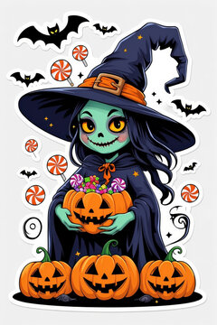 Zombie Witch & Candy