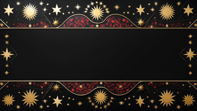 background with golden ornament