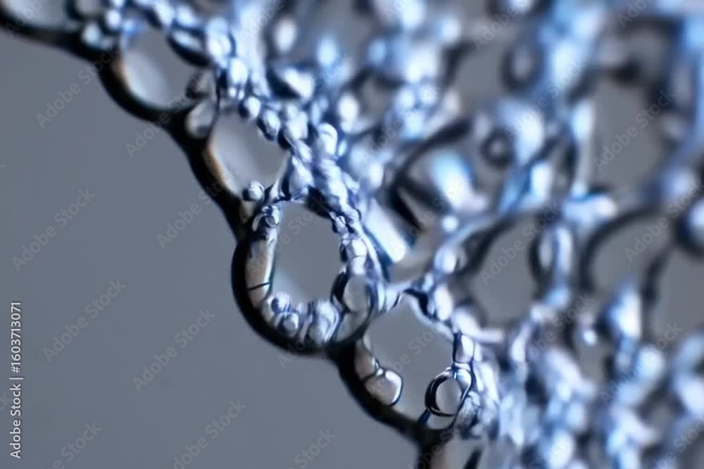 Poster abstract macro shot of water droplets creating a unique and artistic pattern