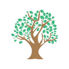 Sustainable Tree Symbol Eco-Friendly Nature Logo Design