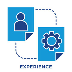 Single Icon Experience. Perfect for Presentation, Website, apps, etc. Icon Blue Style