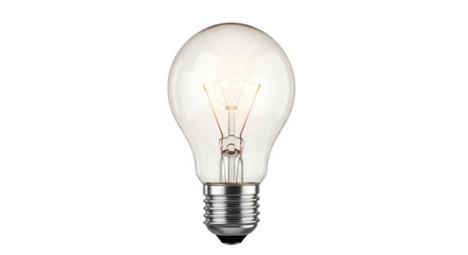 light bulb isolated on white