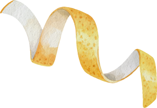 Watercolor Peel, Transparent Background