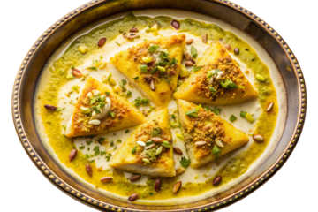 Traditional Shah Tukda Dessert Png – Indian Sweet Bread Pudding Isolated On Transparent Background