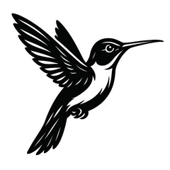 Fototapeta premium Hummingbird Flying - Graceful Tiny Bird Symbol