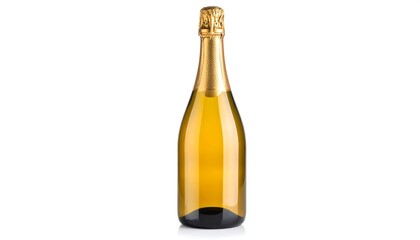 Champagne bottle isolated on white