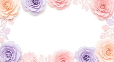 Elegant Floral Background in Pastel Colors for Mother’s Day faded flower pattern on a pastel gradient perfect for special occasions like Valentine's Day, Mother's Day, Women's Month, woman day