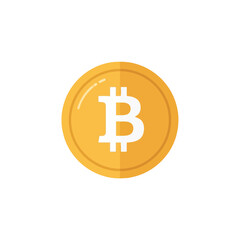 Bitcoin Icon: Digital Currency Concept Illustration