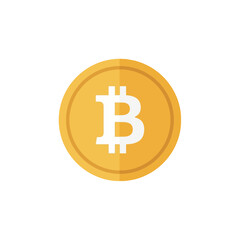 Golden Bitcoin: Cryptocurrency Icon