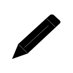 pencil silhouette icon design template	