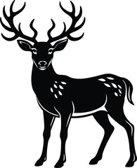 Dear Silhouette Vector Art 