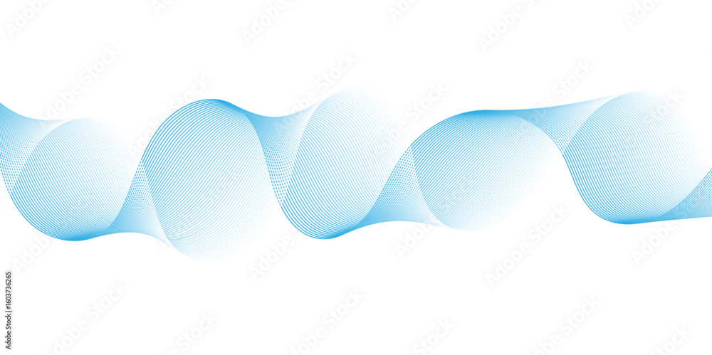 Fototapete modern glowing wavy lines with technology connection concept. abstract technology lines mesh backgro