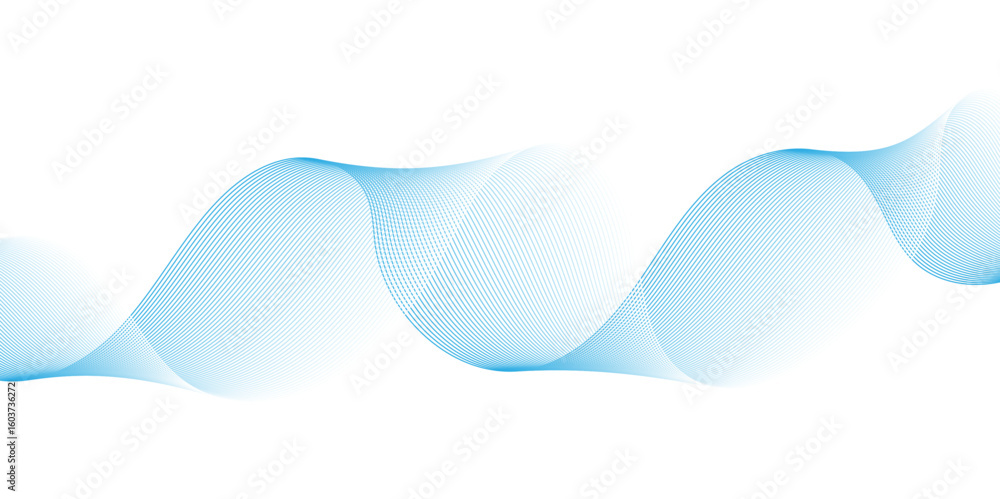 Fototapete modern glowing wavy lines with technology connection concept. abstract technology lines mesh backgro