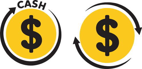 Cashback Icon Label  Money Refund Tag for App  Web  PNG  Vector Design