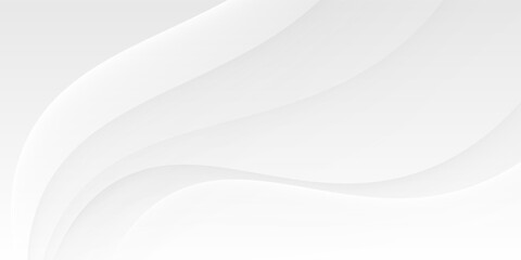 abstract white background with smooth decorative swirl lines flowing